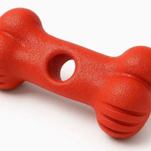 Durable Natural Rubber Chew Toy For Aggressive Chewers With Textured Surface For Dental Cleaning Fun