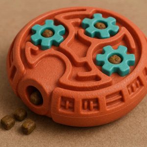 Treat Dispensing Rubber Puzzle Toy For Dogs To Improve Intelligence And Slow Down Fast Eating Habits