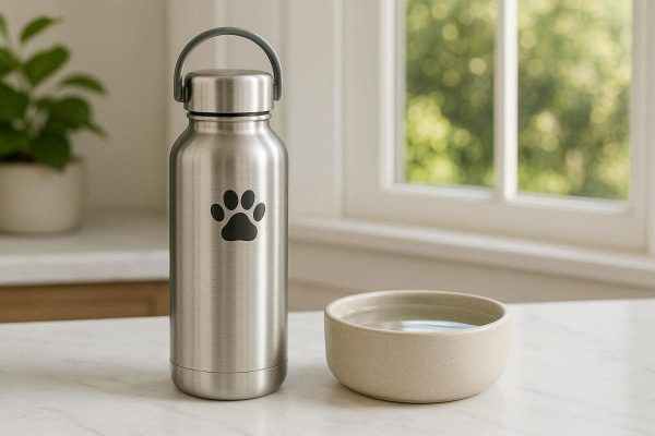 Stainless Steel Insulated Pet Water Bottle For Keeping Water Cold During Hot Summer Adventures Home