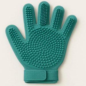 Soft Rubber Pet Bathing Glove For Deep Lathering And Skin Scrubbing During Shampooing Bath Session