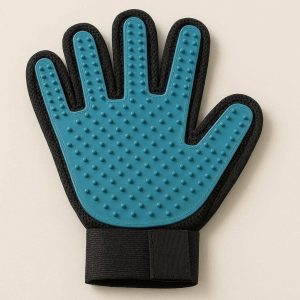 Silicone Pet Grooming Glove For Gentle Hair Removal And Massage During Petting For Dogs And Cats